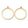 304 Stainless Steel Open Back Bezel Flat Round Pendants LS-STAS-Z040-04B-G-1