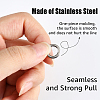 60Pcs 6 Style 201 Stainless Steel Fishing Rod Guide Round Rings FIND-FH0004-93-3
