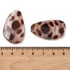 Opaque Acrylic Imitation Leopard Print Beads OACR-B052-05-3