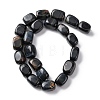 Natural Blue Tiger Eye Beads Strands G-H331-B01-3