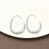 304 Stainless Steel Teardrop Dangle Earrings EJEW-Z158-01P-2