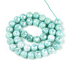 Anti-Tarnish Electroplate Glass Beads Strands GLAA-N010-10mm-10-4