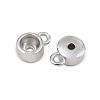 304 Stainless Steel Charm Rhinestone Settings SA-CBAC865-01B-P-2