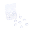 Clear Glass Cabochons GGLA-TA0001-01-15mm-1