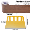 Gorgecraft 1 Roll PVC Imitation Wood Grain Adhesive Tape DIY-GF0008-40B-2