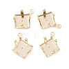 Rhombus Brass Sew on Prong Settings KK-C163-15B-G-1