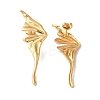 Wing Ion Plating(IP) 304 Stainless Steel Stud Earrings for Women EJEW-L287-003G-2