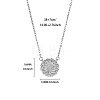 Brass Spiral Disc Pendant Necklaces for Women WGFA3A6-08-1