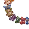 Painted Glass Beads Strands GLAA-Z021-09A-2