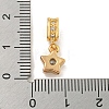 Brass Micro Pave Clear Cubic Zirconia Pendants KK-U007-02G-04-3