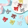 12Pcs 6 Colors Ball Styles Printed Acrylic Pendants OACR-YW0004-36-4