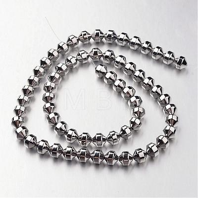 Electroplate Non-magnetic Synthetic Hematite Bead Strands G-F300-31A-01-1