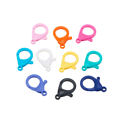 Plastic Lobster Claw Clasps KY-CJ0001-04-1