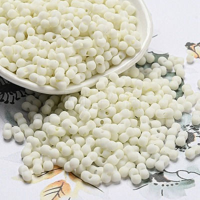 Macaron Color Opaque Frosted Glass Seed Beads SEED-K009-12B-16-1