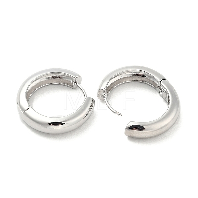 Brass Hoop Earrings EJEW-M260-08P-1