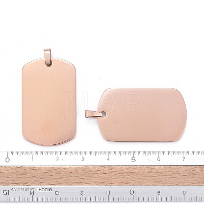 Ion Plating(IP) 304 Stainless Steel Pendants LS-STAS-I311-03A-RG-1