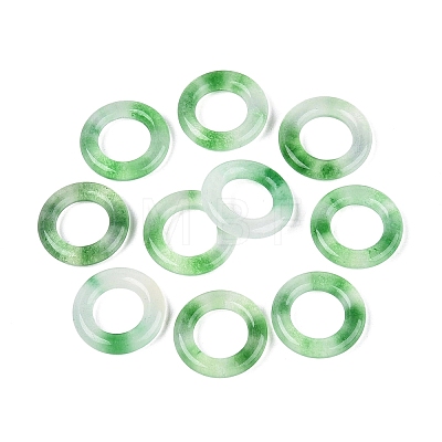Dyed Natural White Jade Linking Rings G-Q601-43C-1