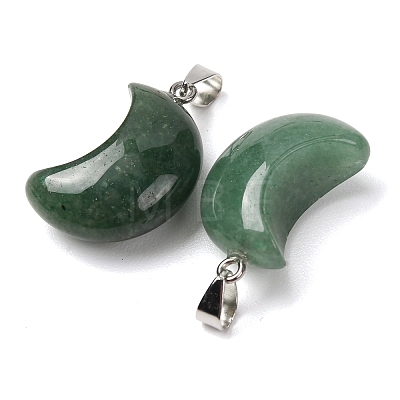 Natural Green Aventurine Pendants G-F820-02L-05-1