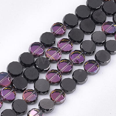 Electroplate Glass Beads Strands EGLA-S176-6A-1
