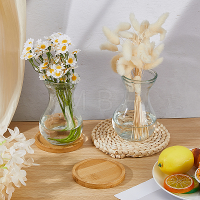 6Pcs Transparent Glass Vase AJEW-DC0004-17-1