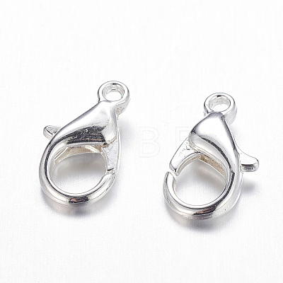 Zinc Alloy Lobster Claw Clasps PALLOY-R042-301-S-NF-1