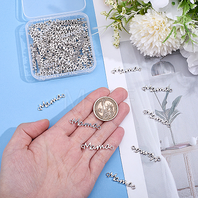 80Pcs Mother's Day Tibetan Style Alloy Links/Connectors FIND-ME0004-13-1