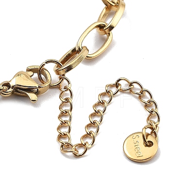 304 Stainless Steel Link Chains Bracelets BJEW-P343-02G-1