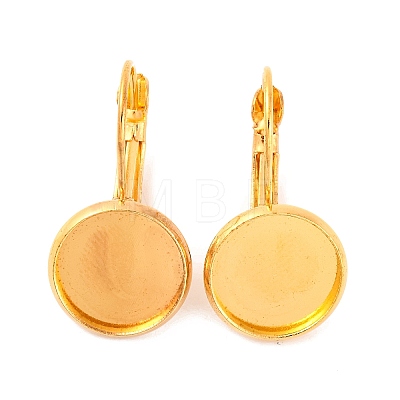 Brass Leverback Earring Findings KK-C1244-NRG-1