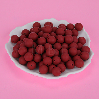 Round Silicone Focal Beads SI-JX0046A-80-1