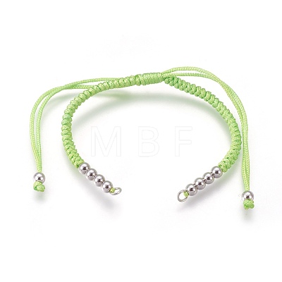 Nylon Cord Braided Bead Bracelets Making BJEW-F360-FP07-1