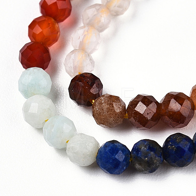 Natural Mixed Gemstone Beads Strands G-D080-A01-02-19-1