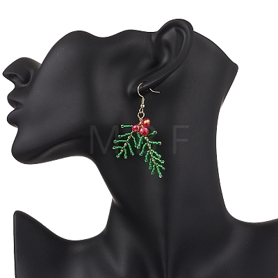 Stainless Steel Glass Dangle Earrings X-EJEW-MZ00573-1