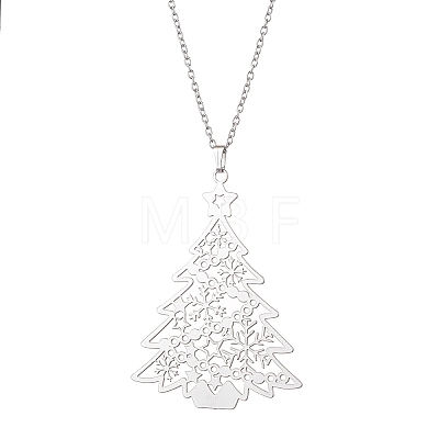 Non-Tarnish 201 Stainless Steel Pendants Necklace NJEW-JN04864-1