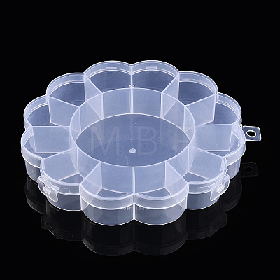 Flower Plastic Bead Storage Containers CON-Q023-21-1