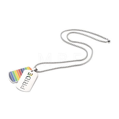 Rainbow Pride Necklace STAS-M292-01P-1