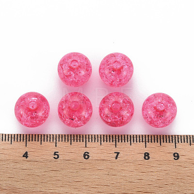 Transparent Crackle Acrylic Beads MACR-S373-66A-N09-1
