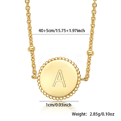 Golden Stainless Steel Pendant Necklaces SZ6365-1-1