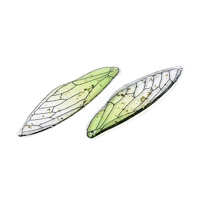 Transparent Epoxy Resin Big Pendants RESI-CJC0024-10-1