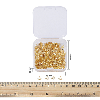 Multi-Petal Iron Bead Caps IFIN-YW0001-12G-1