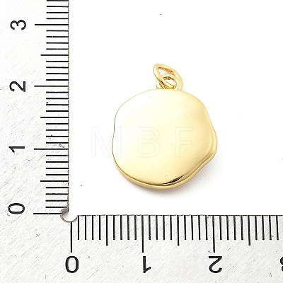 Ocean Theme Brass Enamel Pendants KK-Q029-01H-G-1