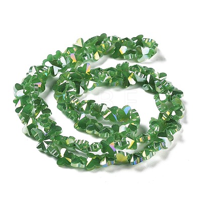 Electroplate Butterfly Glass Beads Strands EGLA-A036-08A-AB04-1