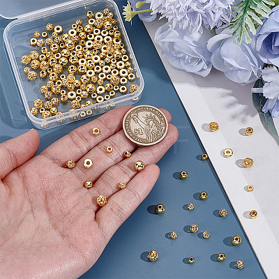 180Pcs 9 Styles Brass Beads KK-ME0004-95-1