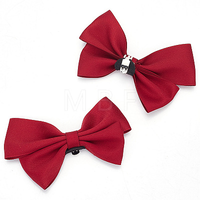 Bowknot Polyester Shoe Decorations FIND-WH0423-93C-1