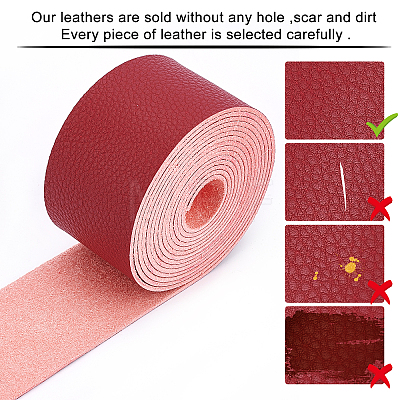 PU Leather Fabric Plain Lychee Fabric AJEW-WH0034-89C-04-1