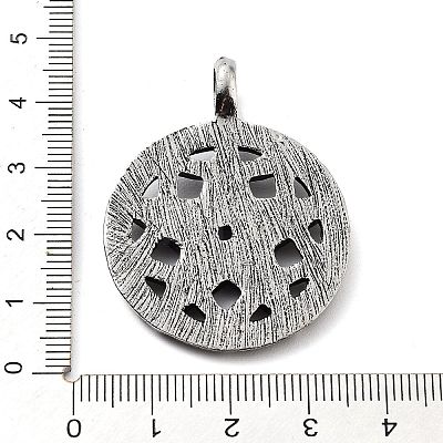 Tibetan Style Alloy Pendants TIBE-L012-006AS-1