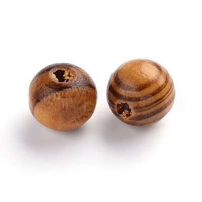 Round Natural Wood Beads WOOD-Q009-10mm-LF-1