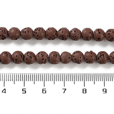 Synthetic Lava Rock Dyed Beads Strands G-H311-08A-02-1