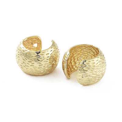 Brass Thick Cuff Earrings EJEW-Q811-39G-1