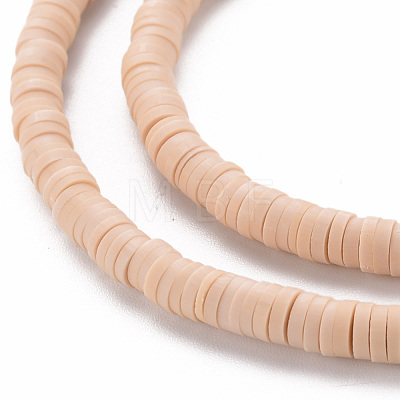 Handmade Polymer Clay Bead Strands CLAY-T002-4mm-66-1
