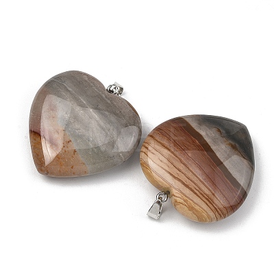Natural Picasso Jasper Pendants GG-K002-12A-27-1